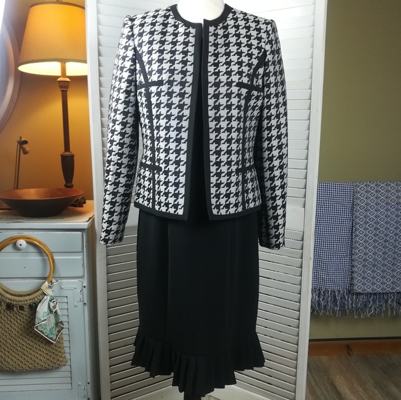 Kasper Dresses & Skirts - Kasper Houndstooth Dress Suit